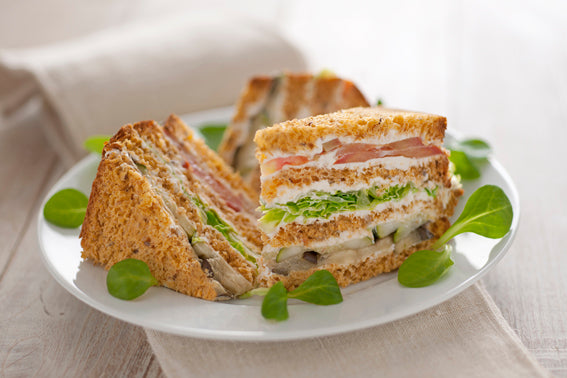 4 mini tramezzini vegetariani